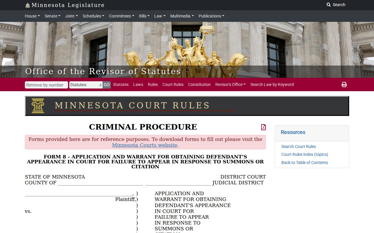 Failure-to-appear warrant form structure used for Murray County bench warrant records