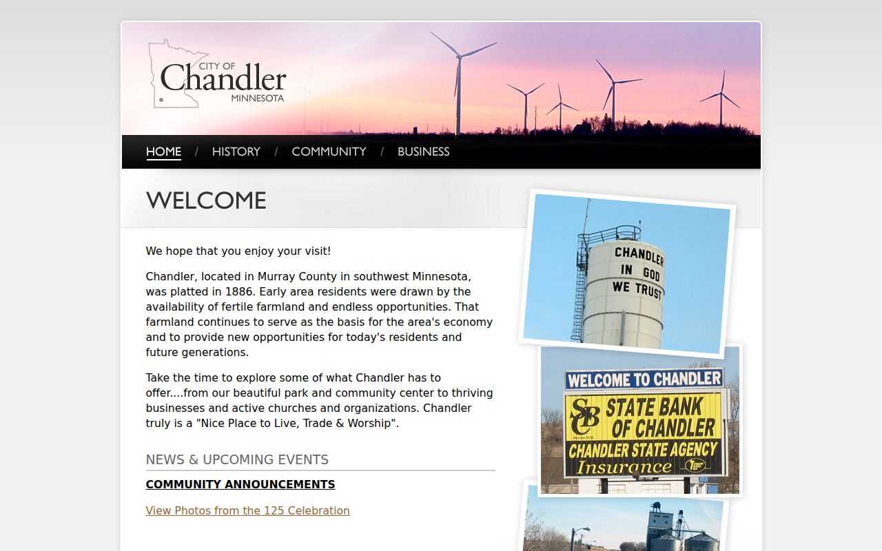 Chandler city domain used for municipal records rather than Chandler warrant records